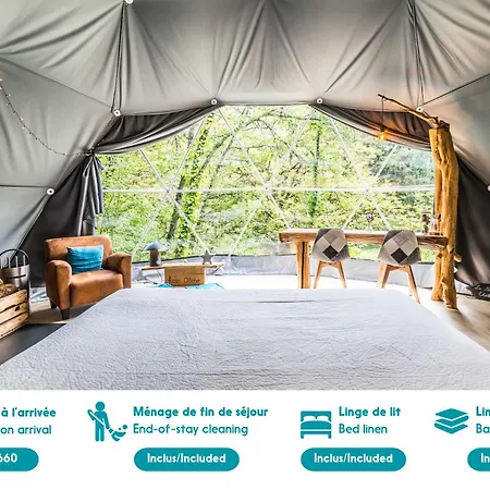 Dome & Jacuzzi Et Sejour Romantique En Dordogne *